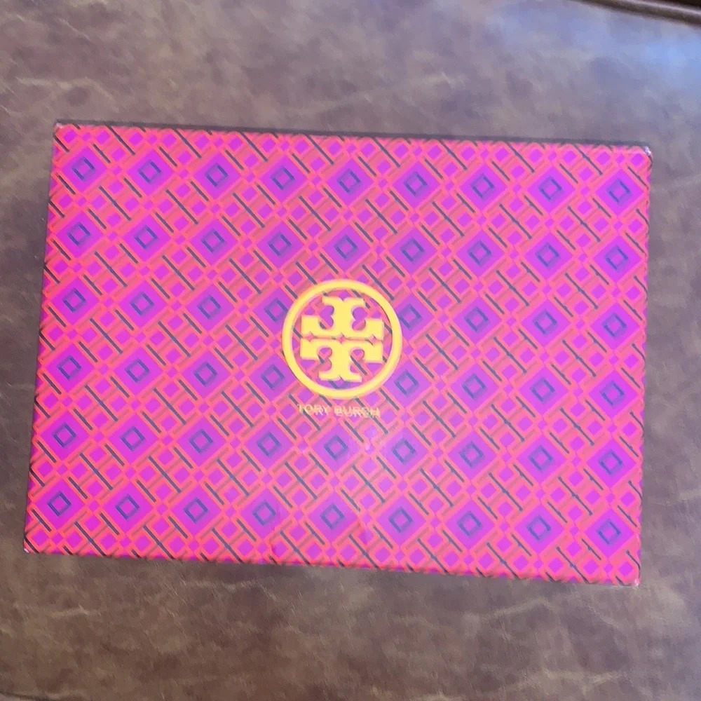 Tory Burch marion quilted sandals confetti reverse metallic silver new box 5.5